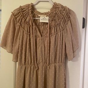 Light pink boho dress